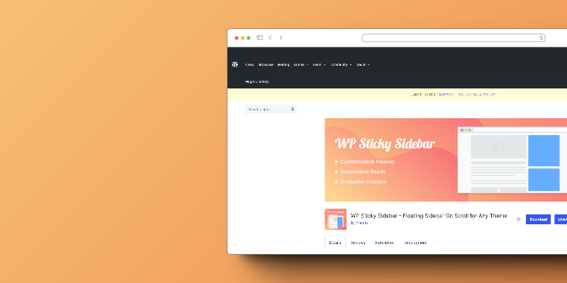 WP Sticky Sidebar 外掛程式