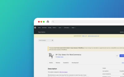 RY City Select for WooCommerce 外掛程式