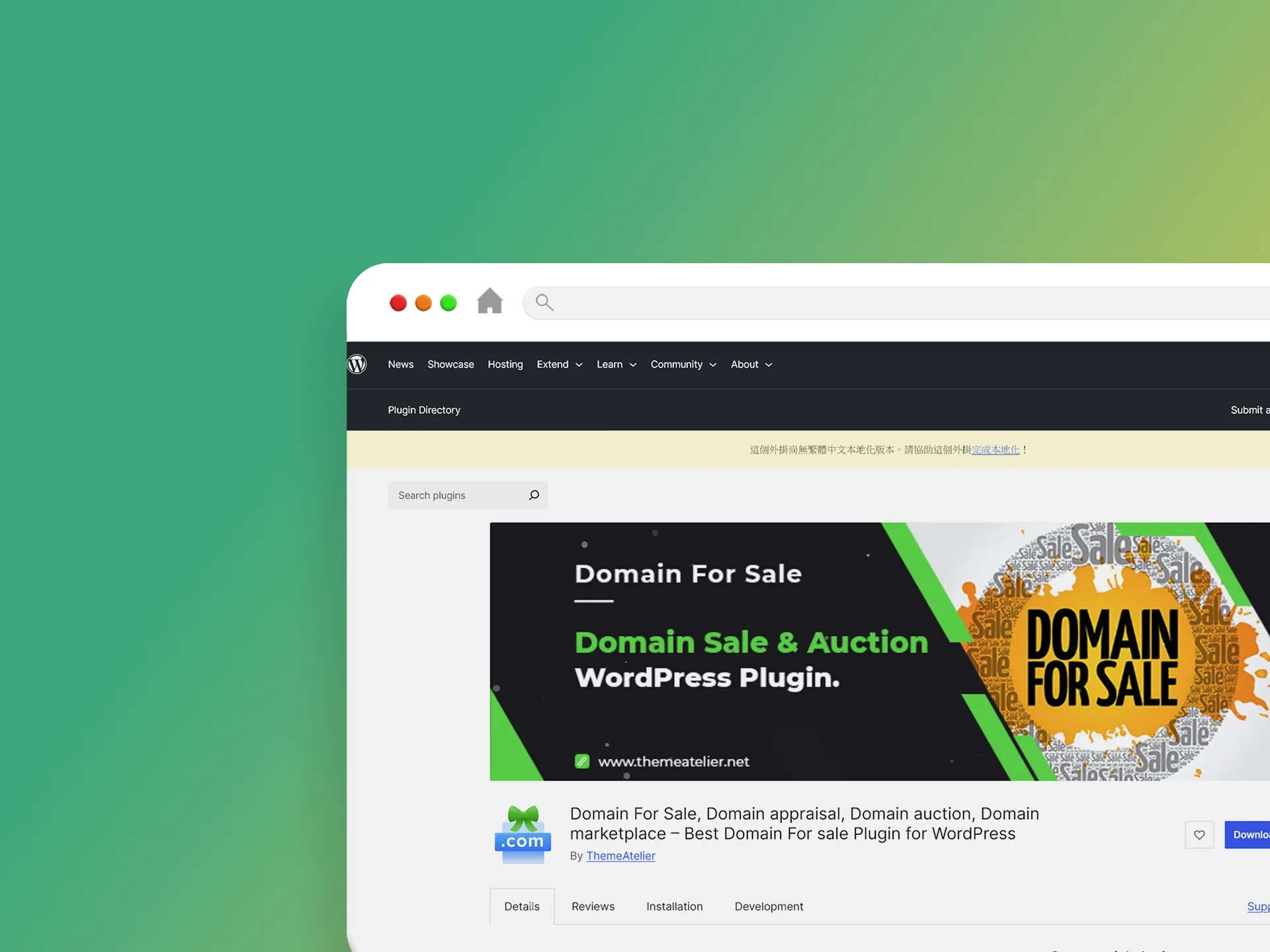 Domain For Sale 外掛程式