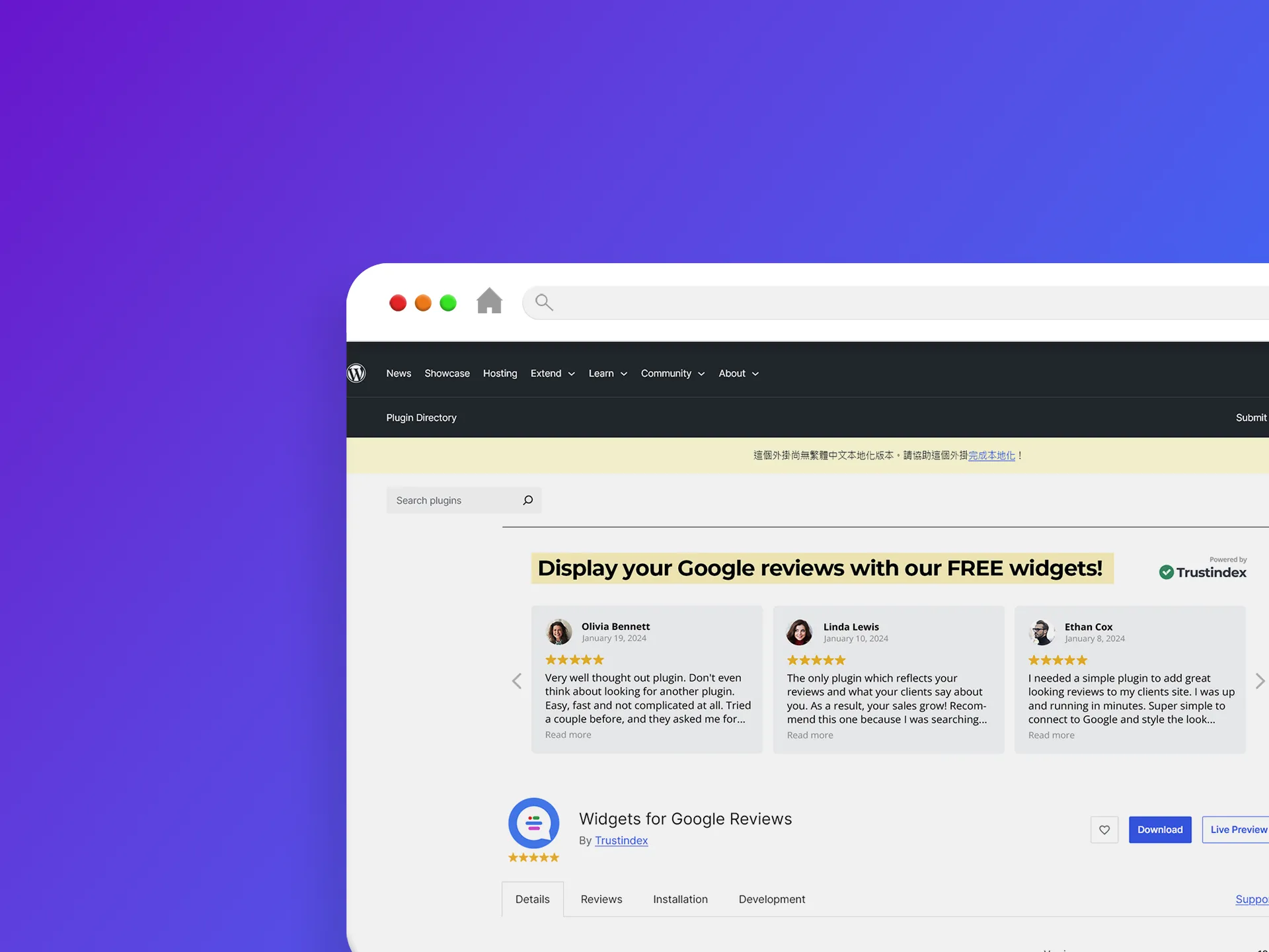 Widgets for Google Reviews 外掛程式