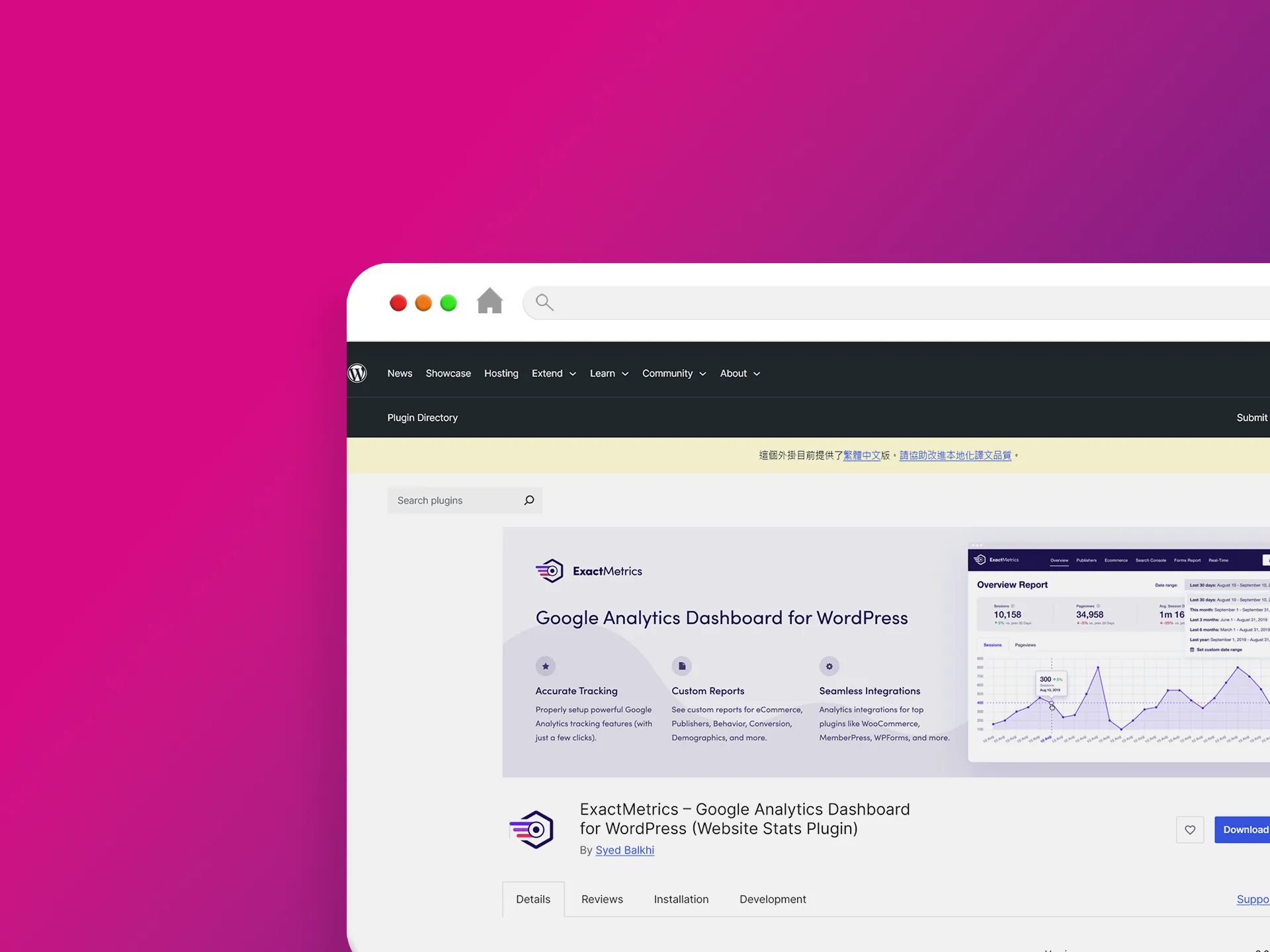 ExactMetrics 外掛程式
