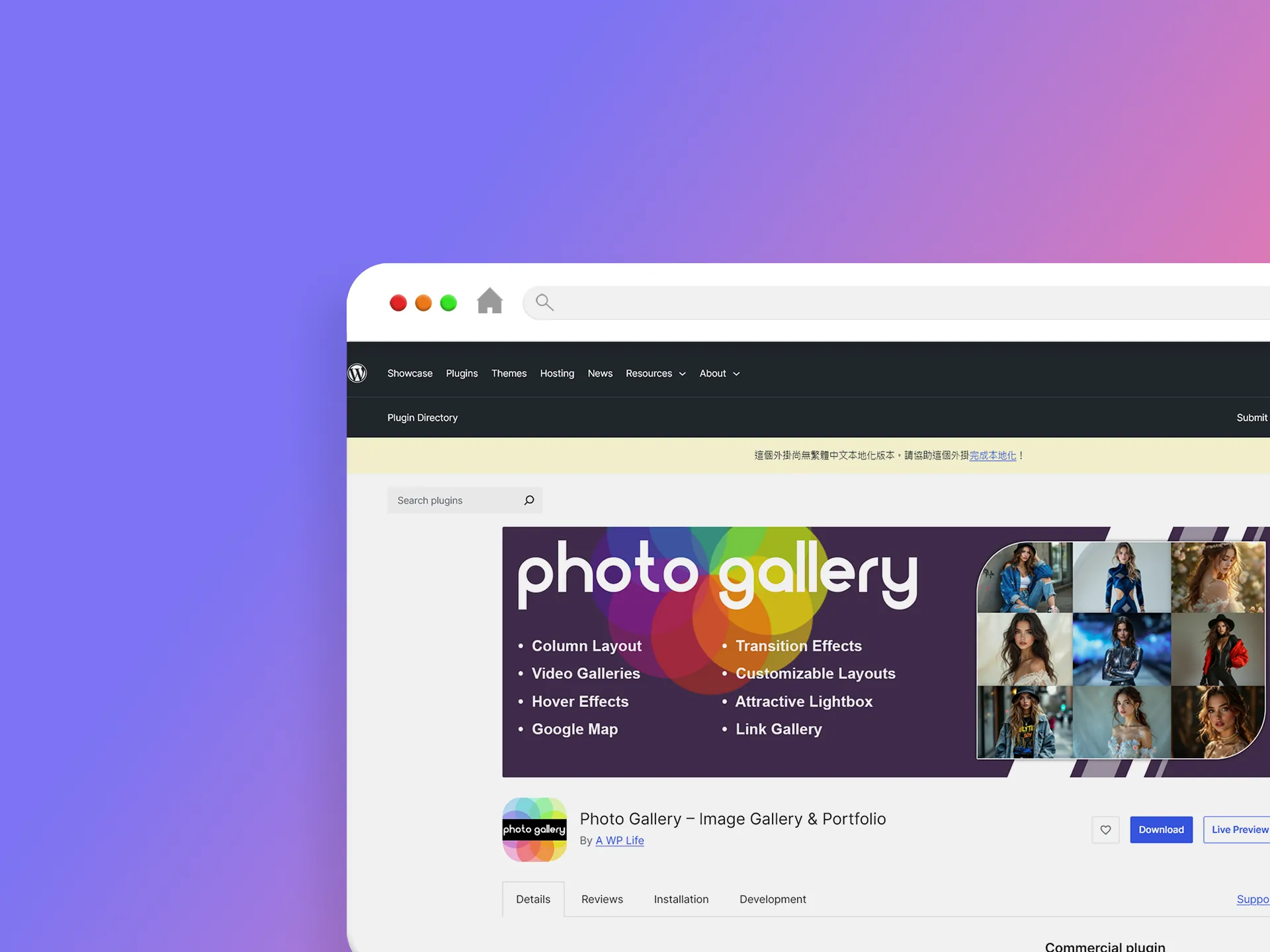 Portfolio Gallery – Image Gallery Plugin 外掛程式